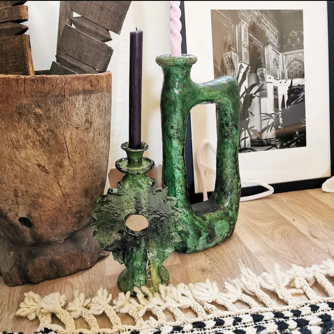 Tamegroute Abstract Candleholder