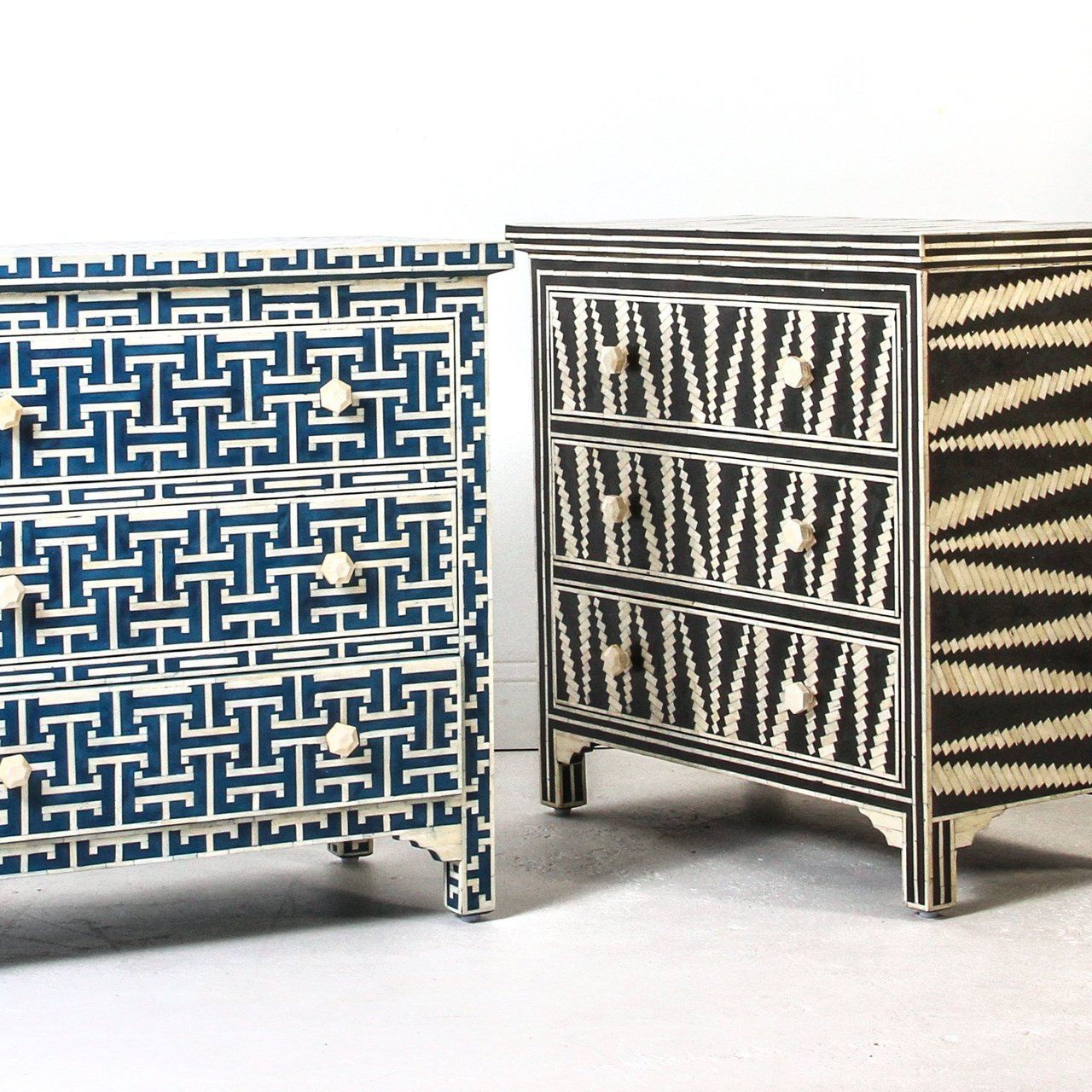 Insignia Bone Inlay 3 Drawer Chest