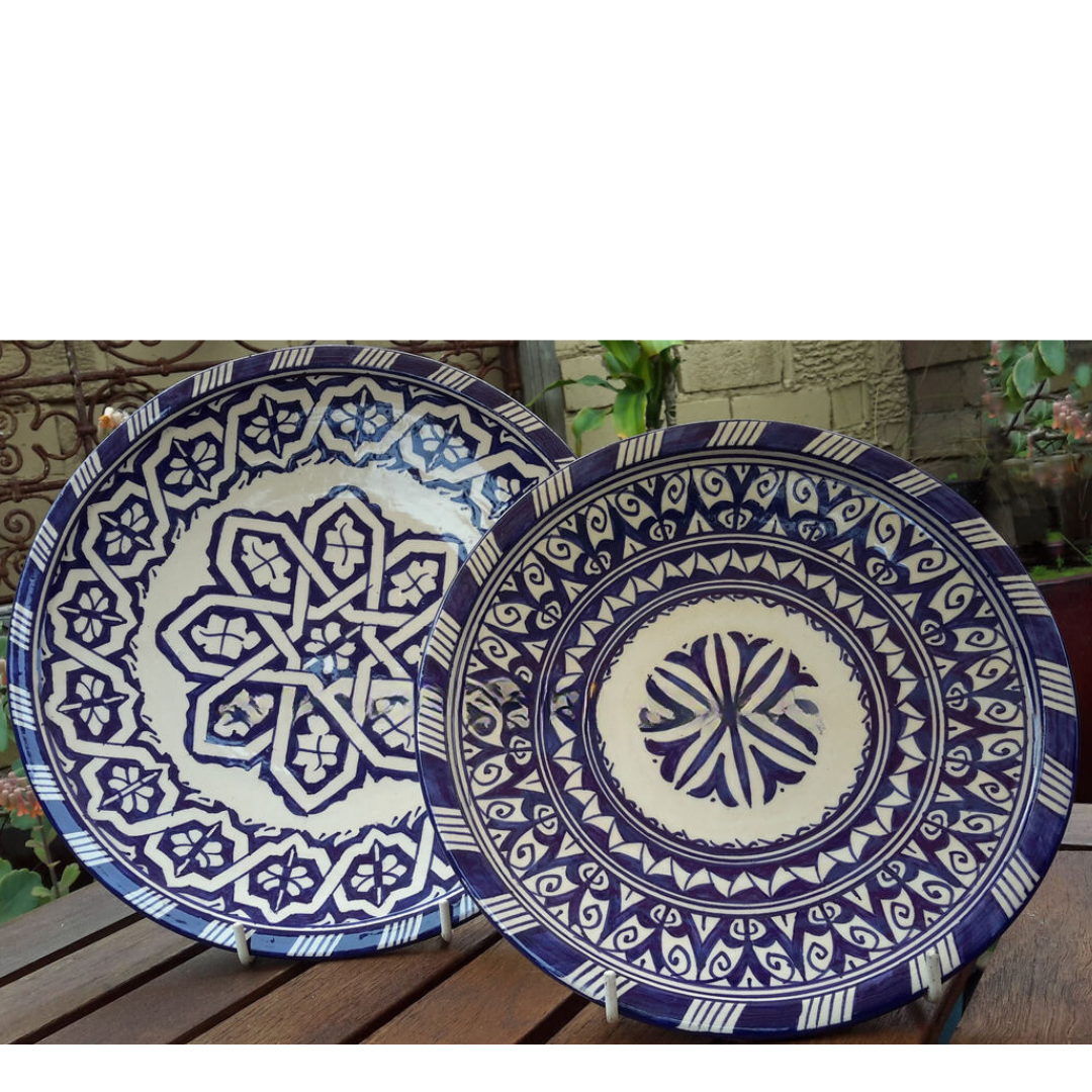 Fez Plate in Blue