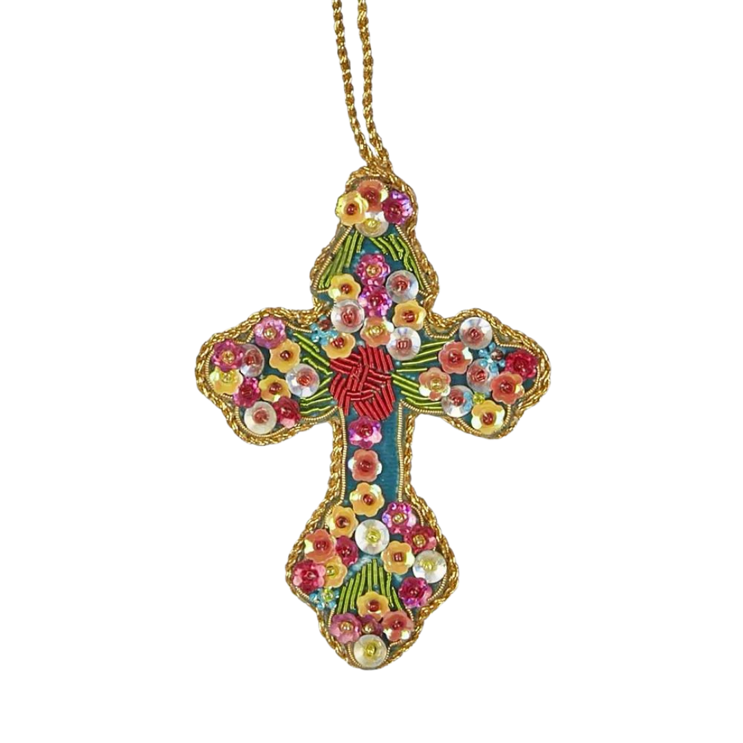 Cross Sequin Hanging Decoration
