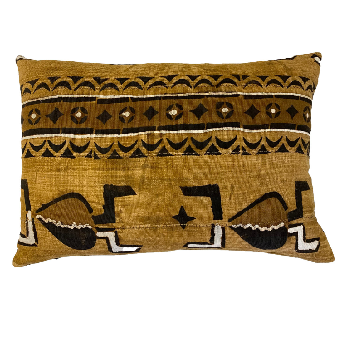 Authentic Earthtone Mudcloth Cushion (C)