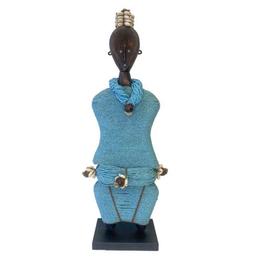 Ndamji Beaded Doll in Blue
