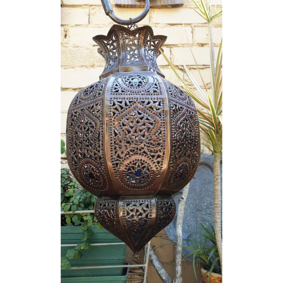 Genuine Moroccan Fretwork Pendant Light Shade - Rachid