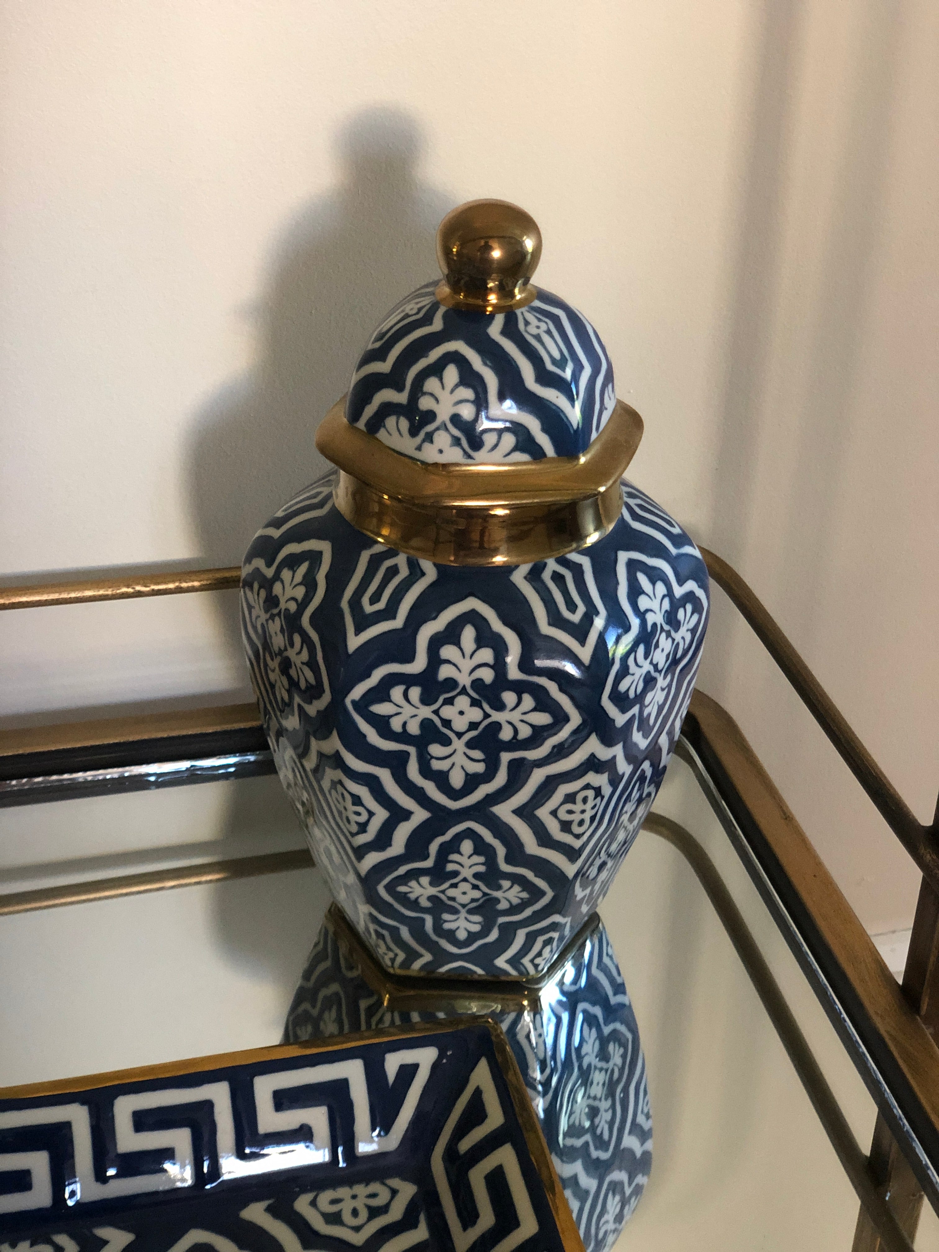 Tangier Garden Ceramic Ginger Jar