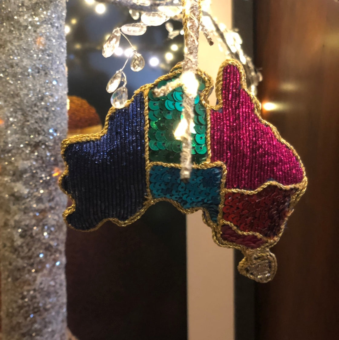 Australia Sequin Hanging Decoration