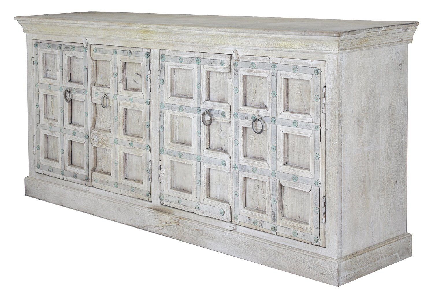 Old Door Dresser in White Wash