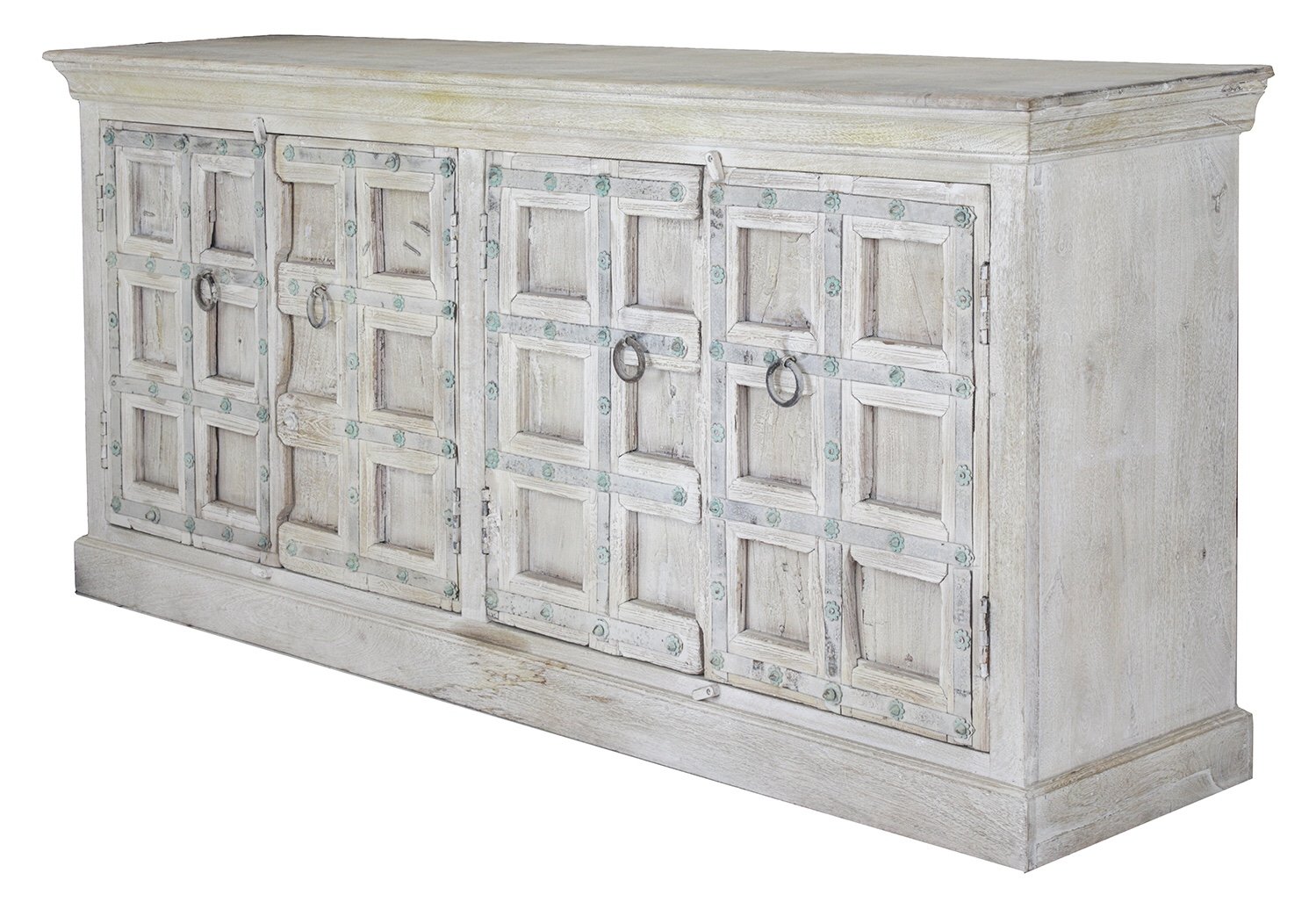 Old Door Dresser in White Wash