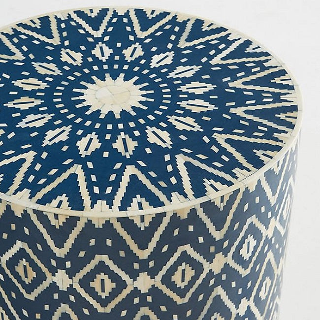 Bone Inlay Floral Lamp Base