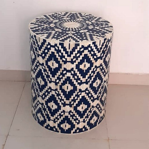 Bone Inlay Floral Lamp Base