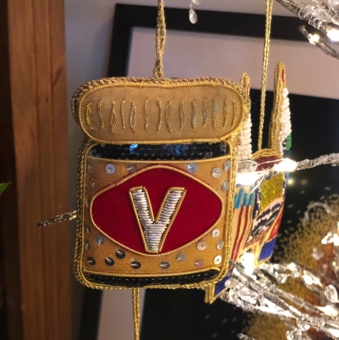 Vegemite Sequin Hanging Decoration