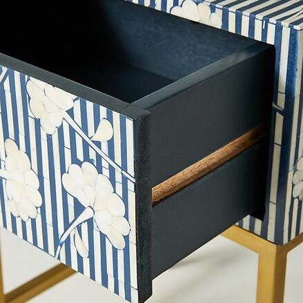 Tropical Wood Inlay Coffee Table