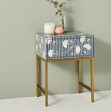 Tropical Wood Inlay Coffee Table