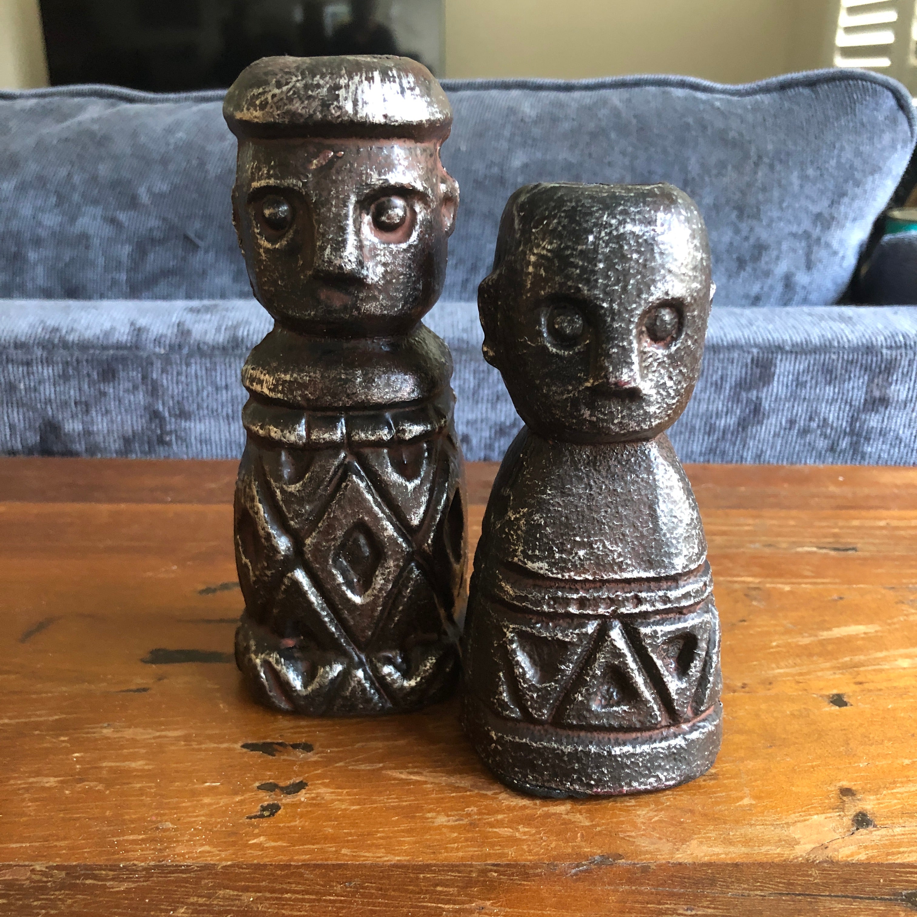 Brun Cast Iron Candle Holder - Short