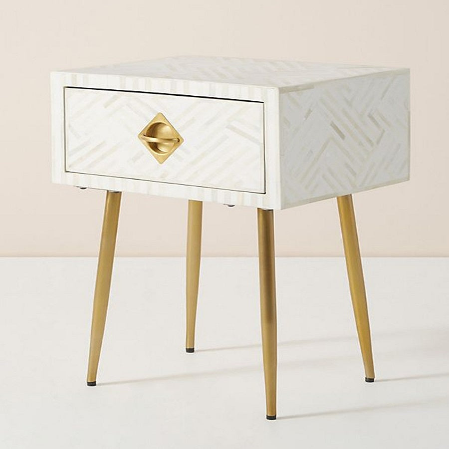 Bone Inlay Swirl Six-Drawer Dresser