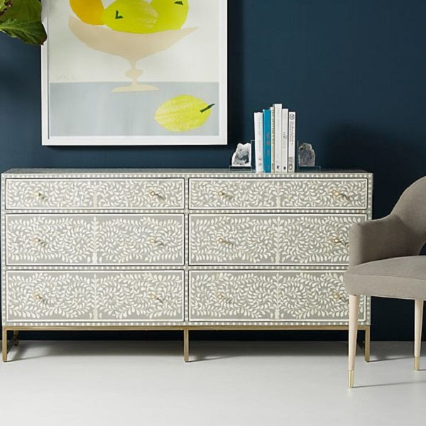 Bone Inlay Aden Shelf