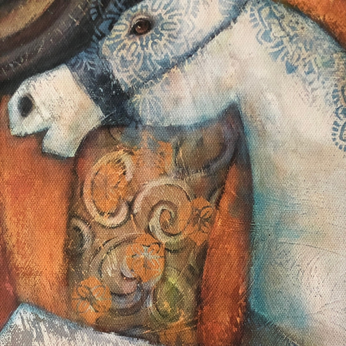 Escape the Carousel with Oak Floating Frame