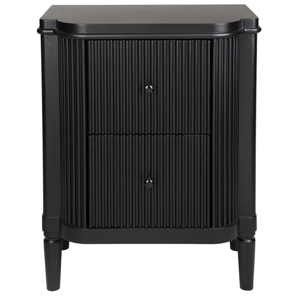 Arielle Bedside Table in Black