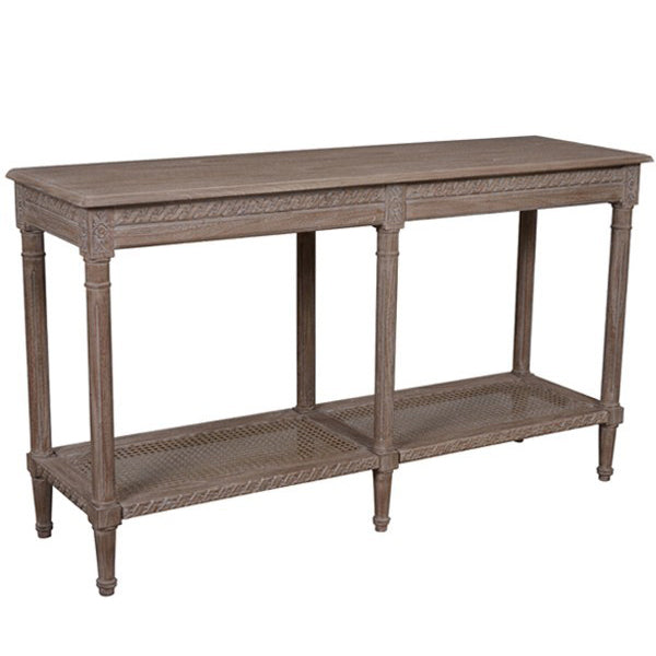 Pollo Long Console in Oak Wash