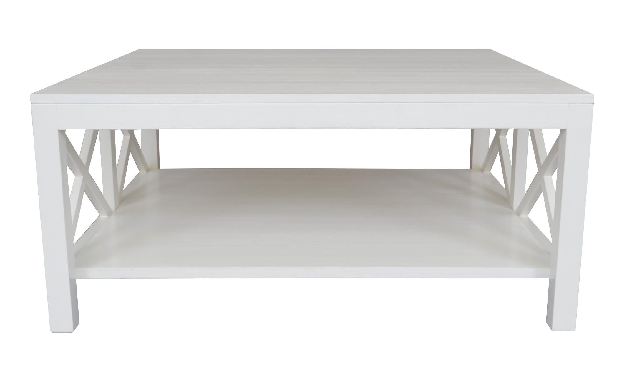 Catalina Crossed Coffee Table in White