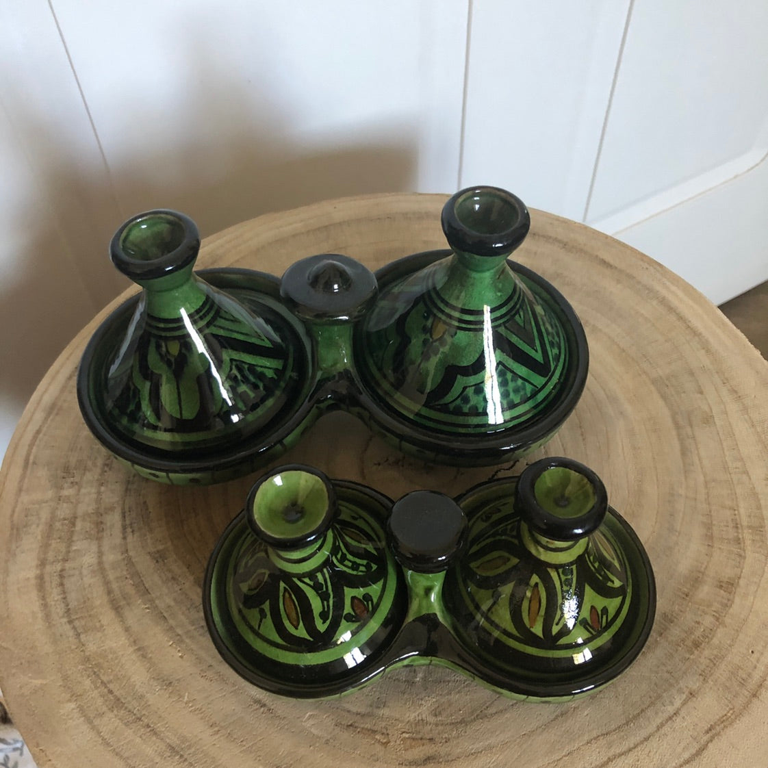 Maroc Mini Dual Tagine in Green