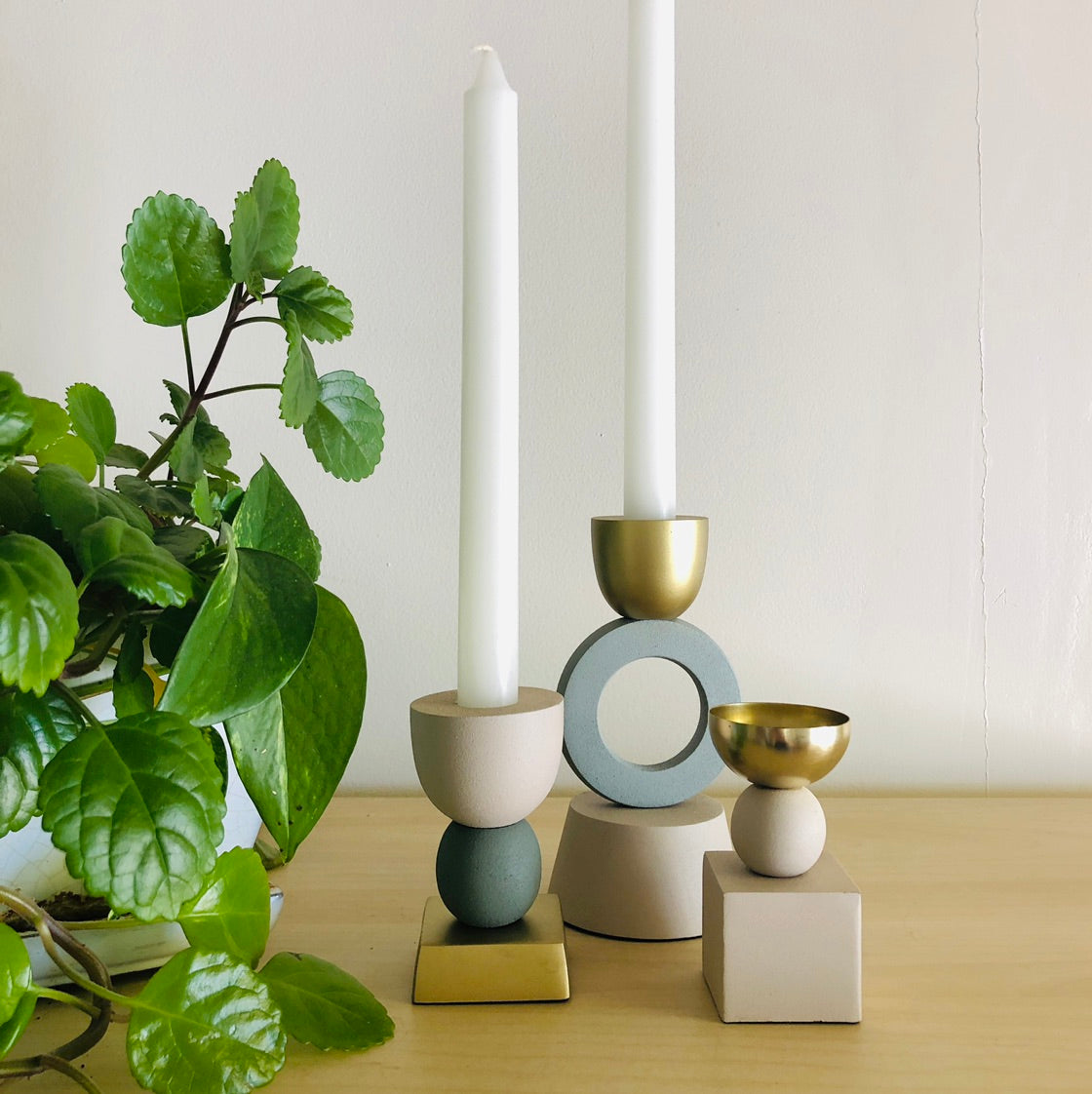 Frankie Metal Candle Holder - Tall