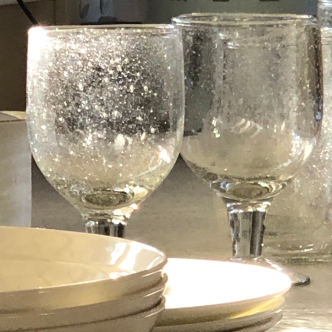 Fleur-De-Lis Acrylic Tumbler in Blue - Set of 4