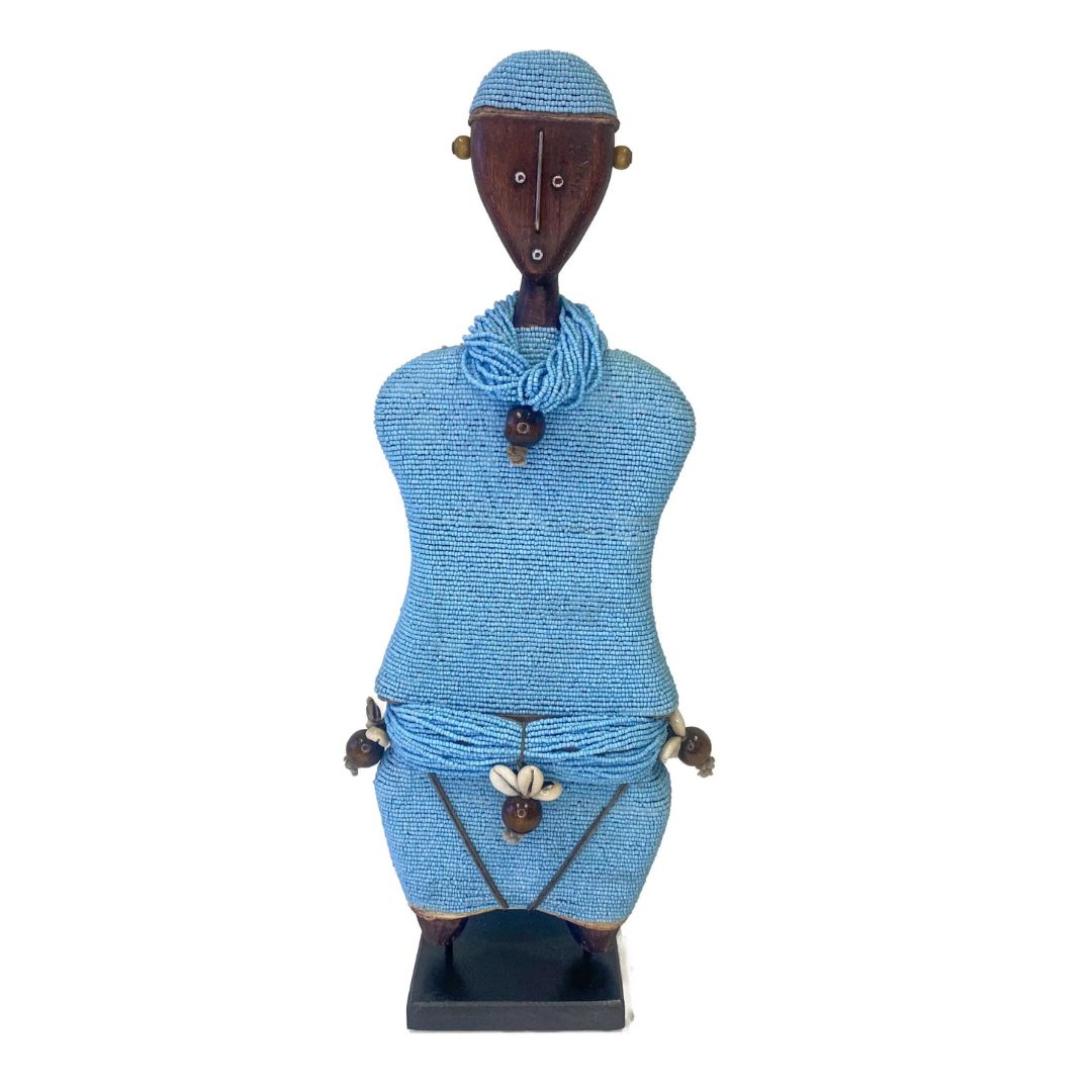 Ndamji Beaded Doll in Blue