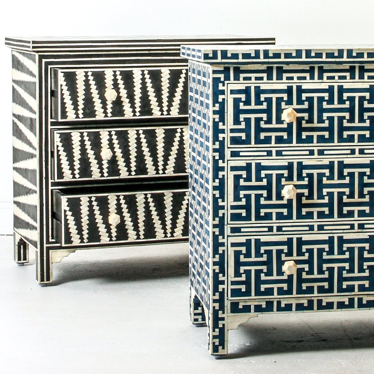 Insignia Bone Inlay 3 Drawer Chest