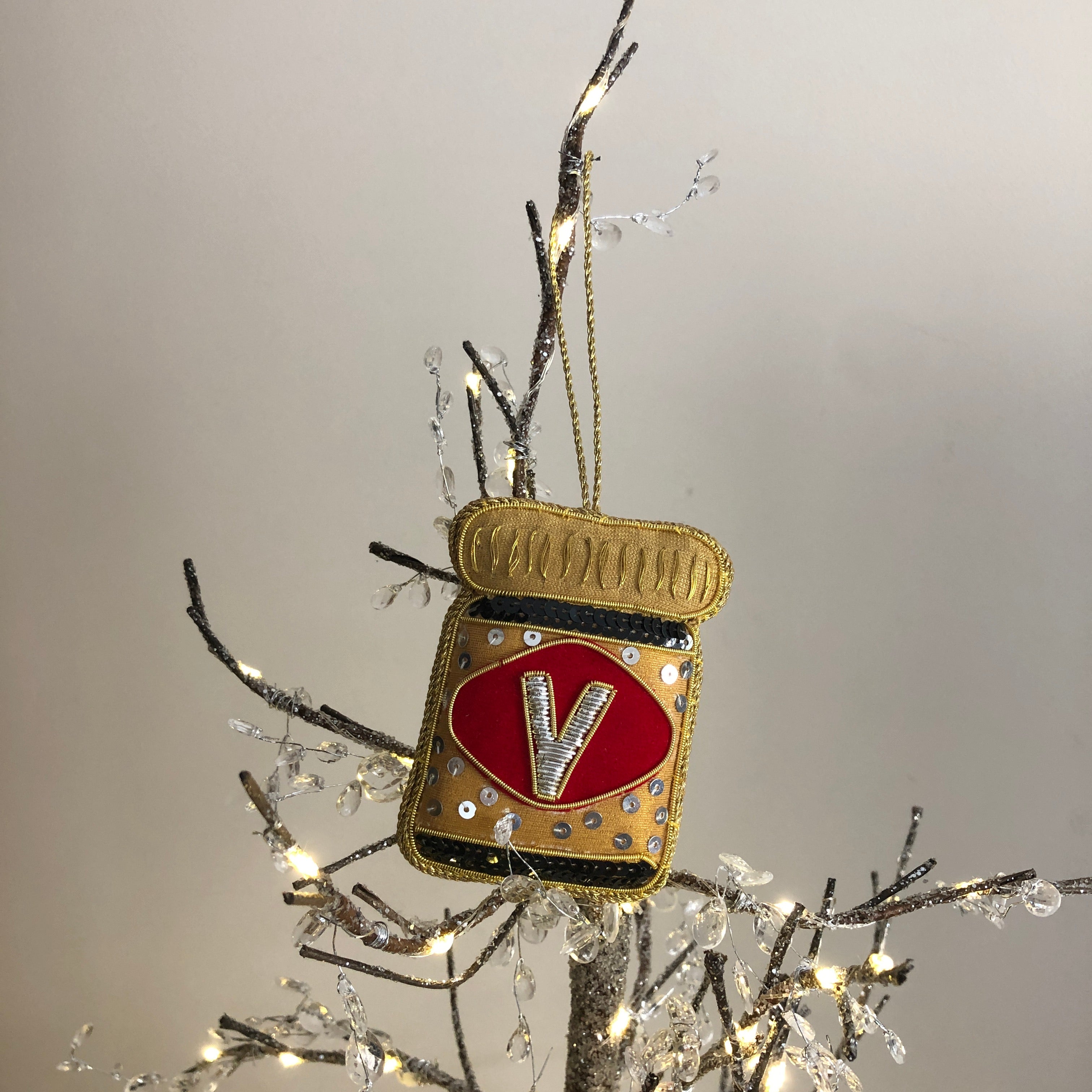Vegemite Sequin Hanging Decoration