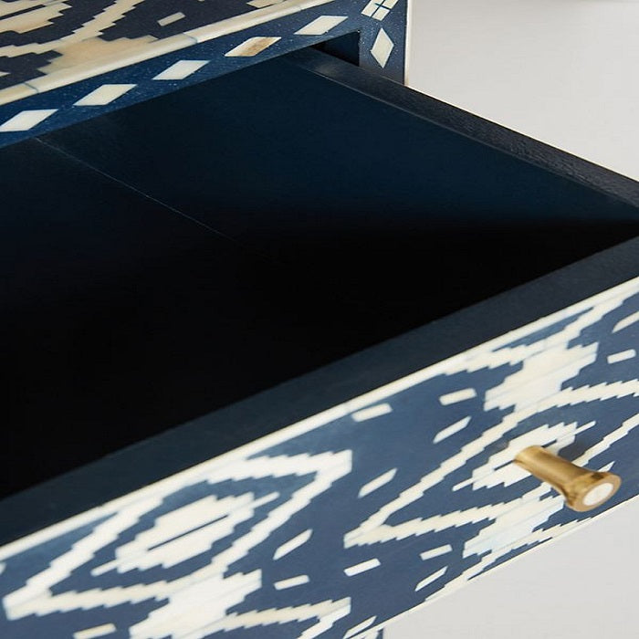 Bone Inlay Geo Inlay Media Console