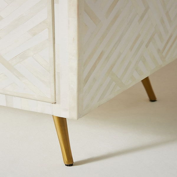 Bone Inlay Indo Media Console