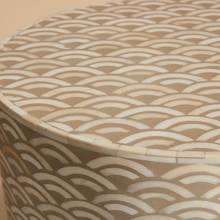 Bone Inlay Scalloped Dining Table