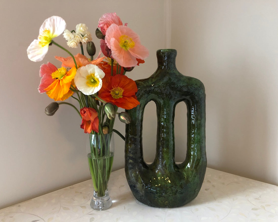Tamegroute Abstract Triple Candleholder