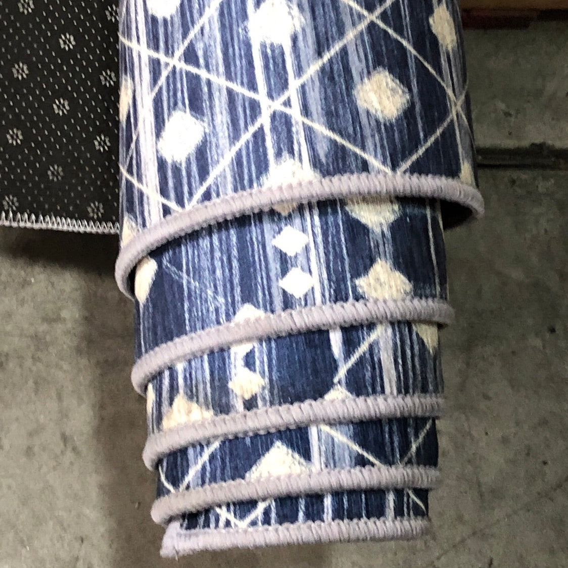 Subarashi Non-Slip Rug in Navy - Clearance