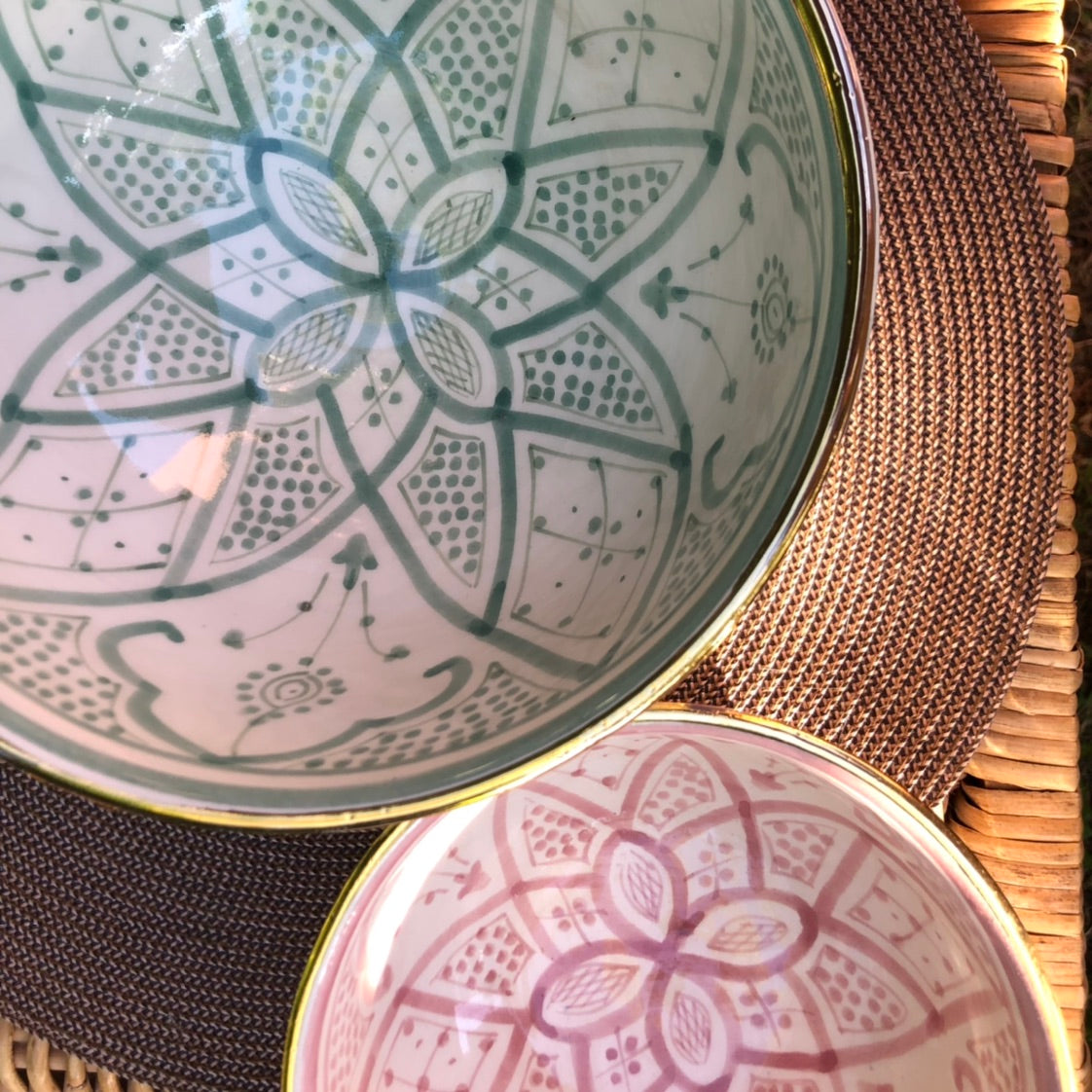 Pastel Safi Bowl - Large in Mint
