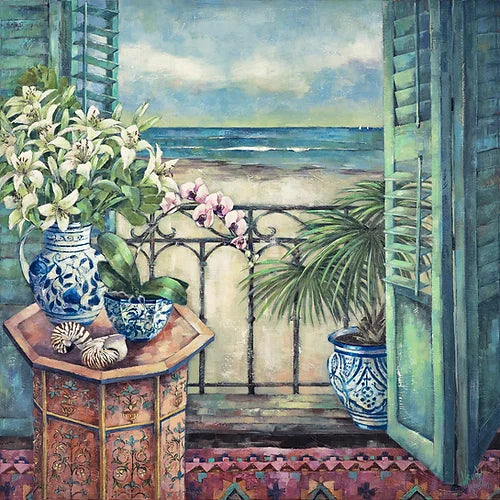 Beach House at Agadur Wall Art