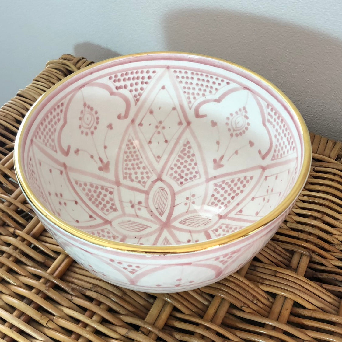 Genuine Rabat Safi Bowl - Large in Rose