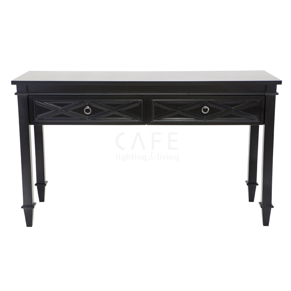 Plantation Console Table in Black