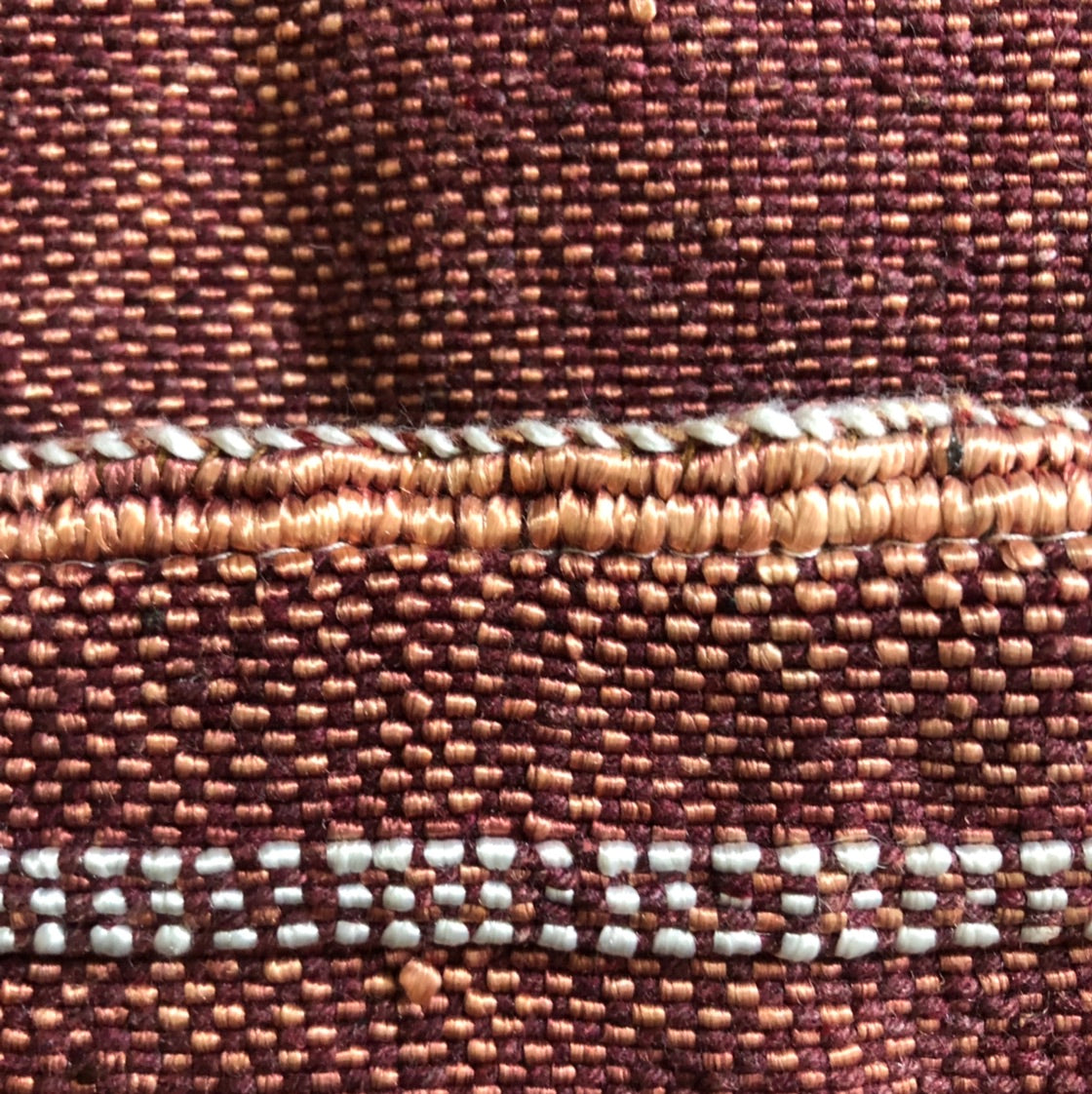Genuine Moroccan Cactus Silk Cushion in Plum