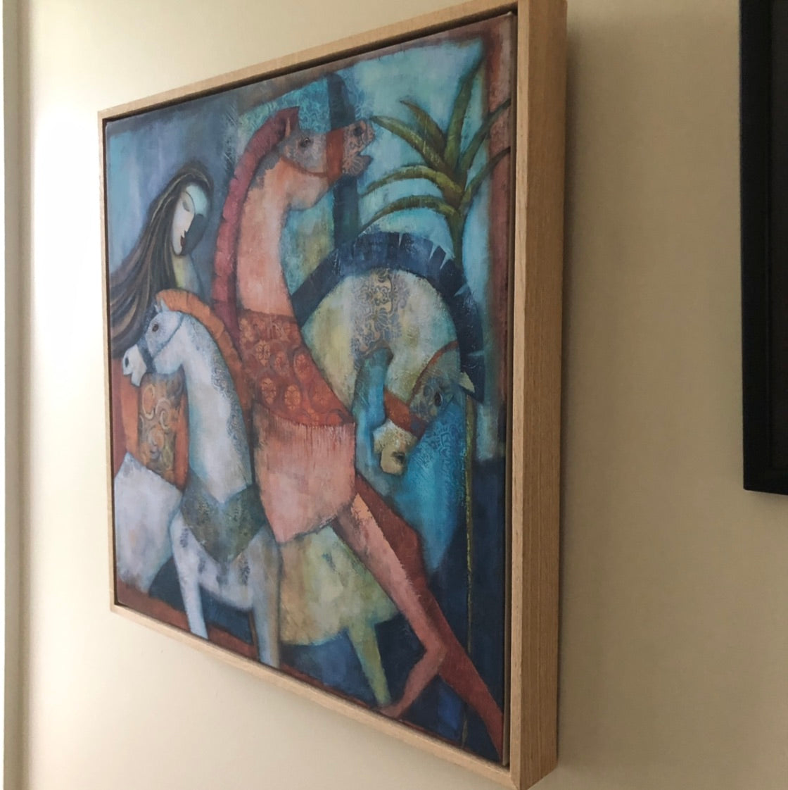 Escape the Carousel with Oak Floating Frame