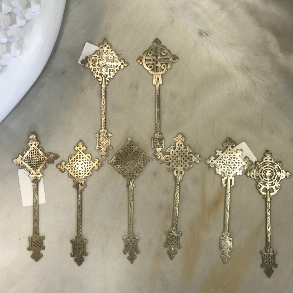 Ethiopian Cross in Silver - Small