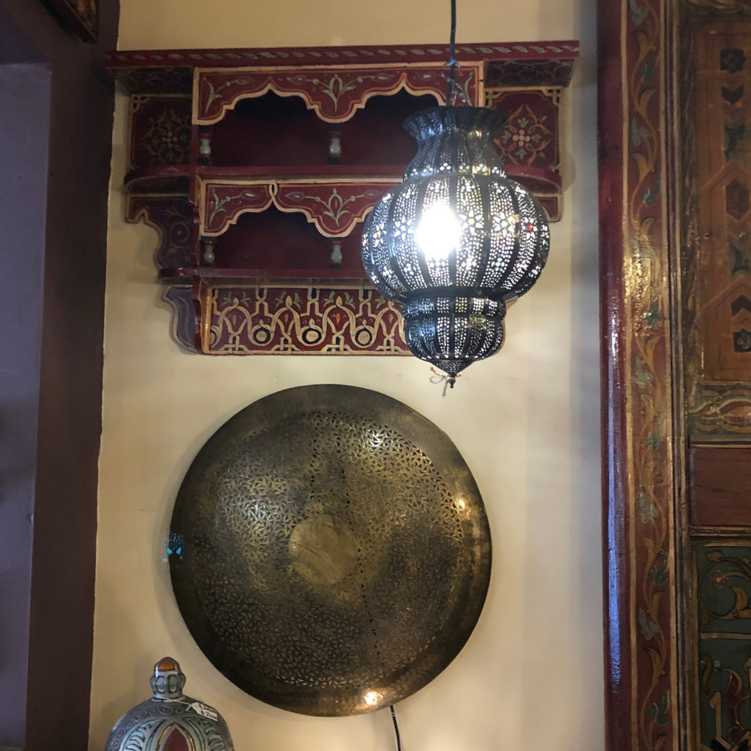 Moroccan Hand Painted Wall Shelf