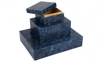 Landon Faux Lapis Box