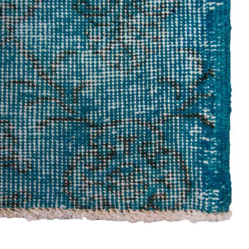 Anatolian Patchwork Rug in Cerulean II