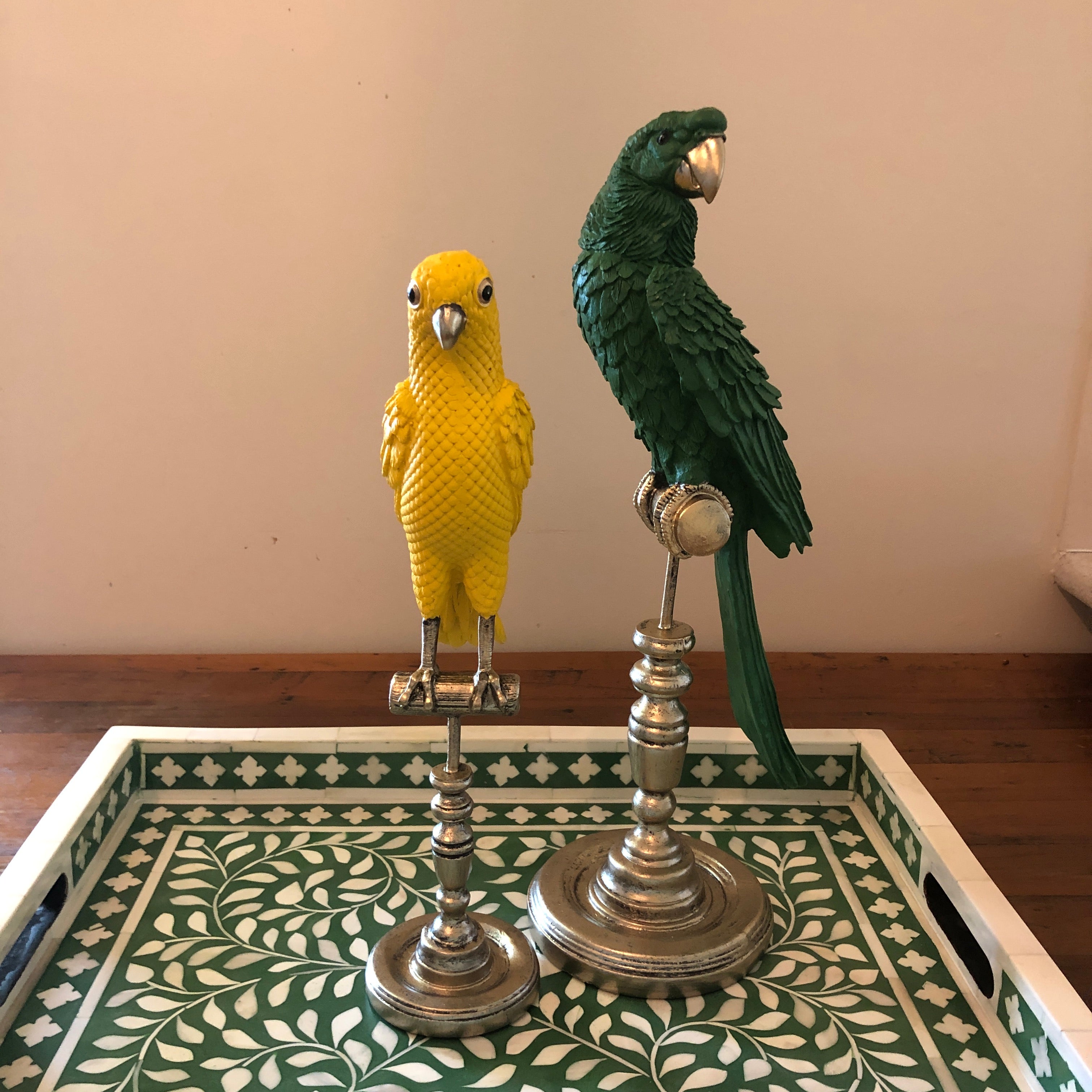 Ornamental Emperor Parrot in Sunny Yellow