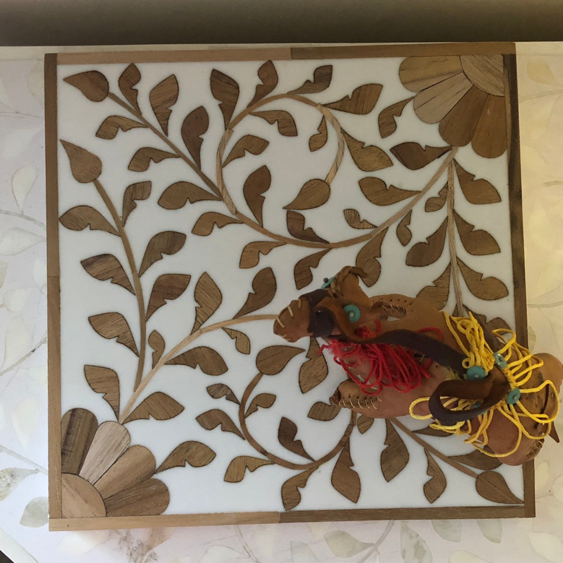 Timber Inlay Trivet in Natural