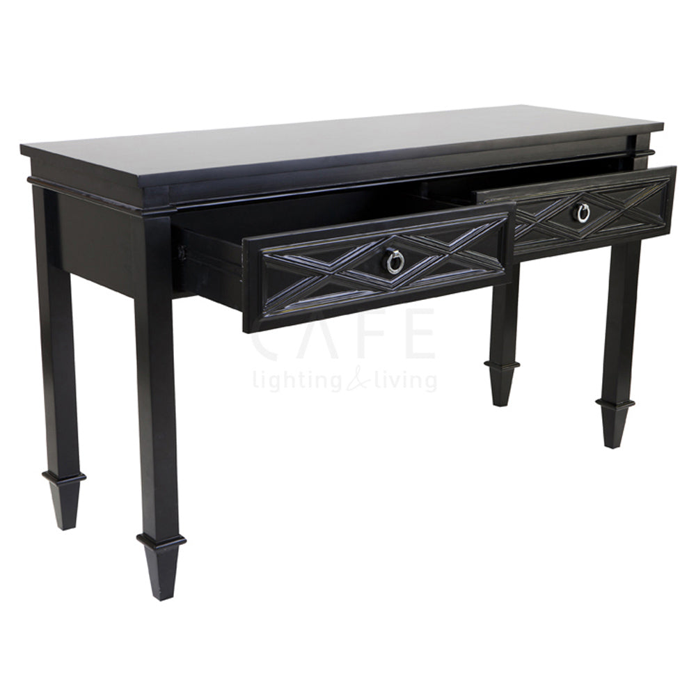 Plantation Console Table in Black