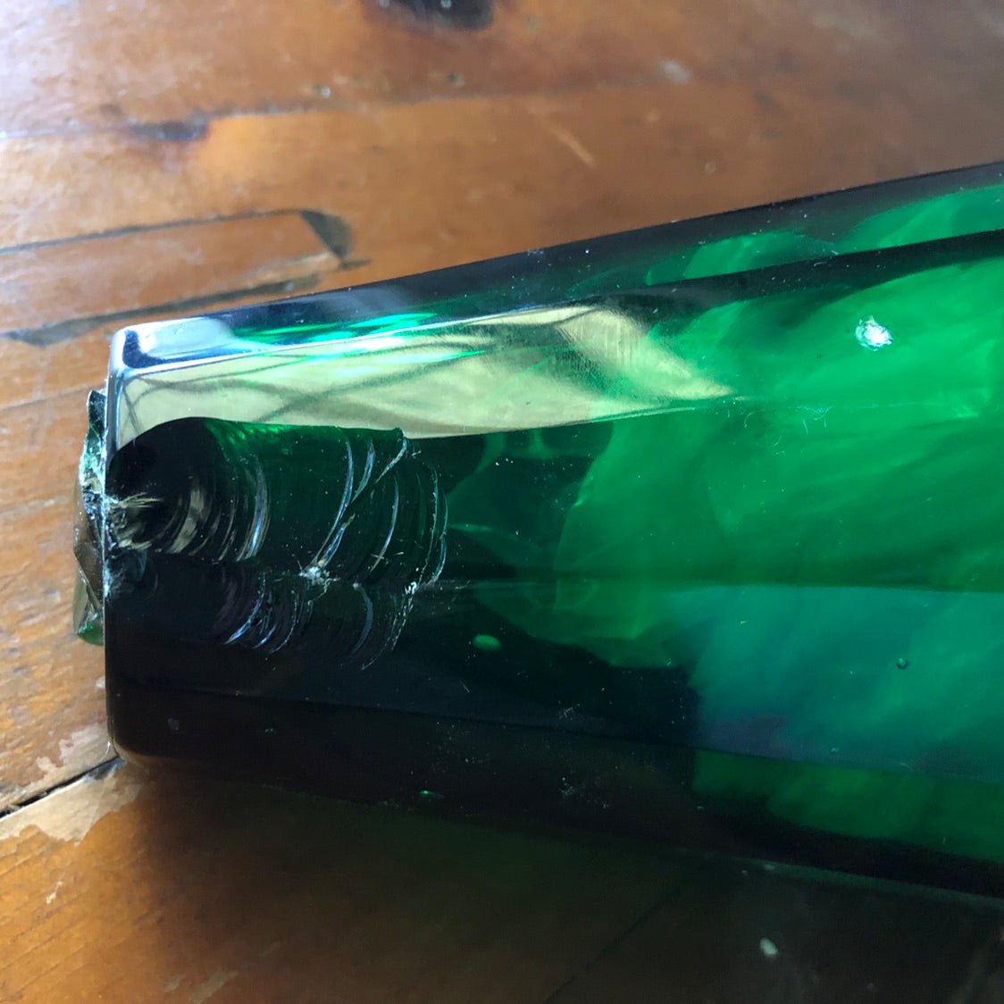 Diamond Jade Vase Green