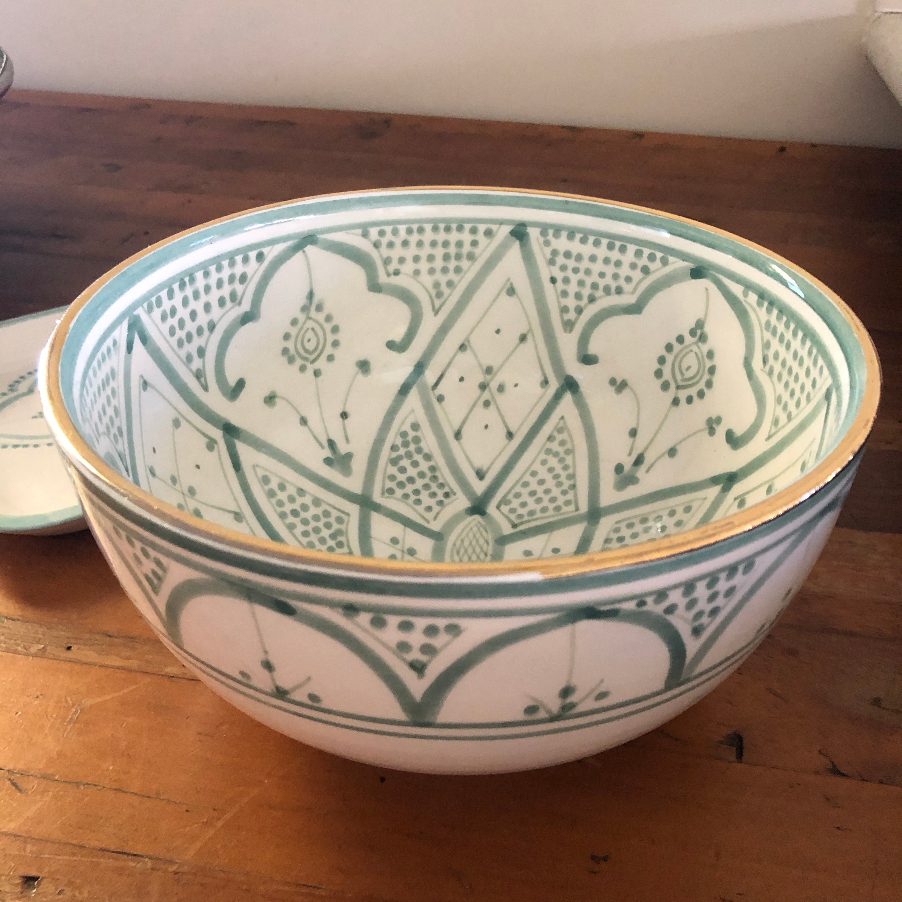 Pastel Safi Bowl - Large in Mint