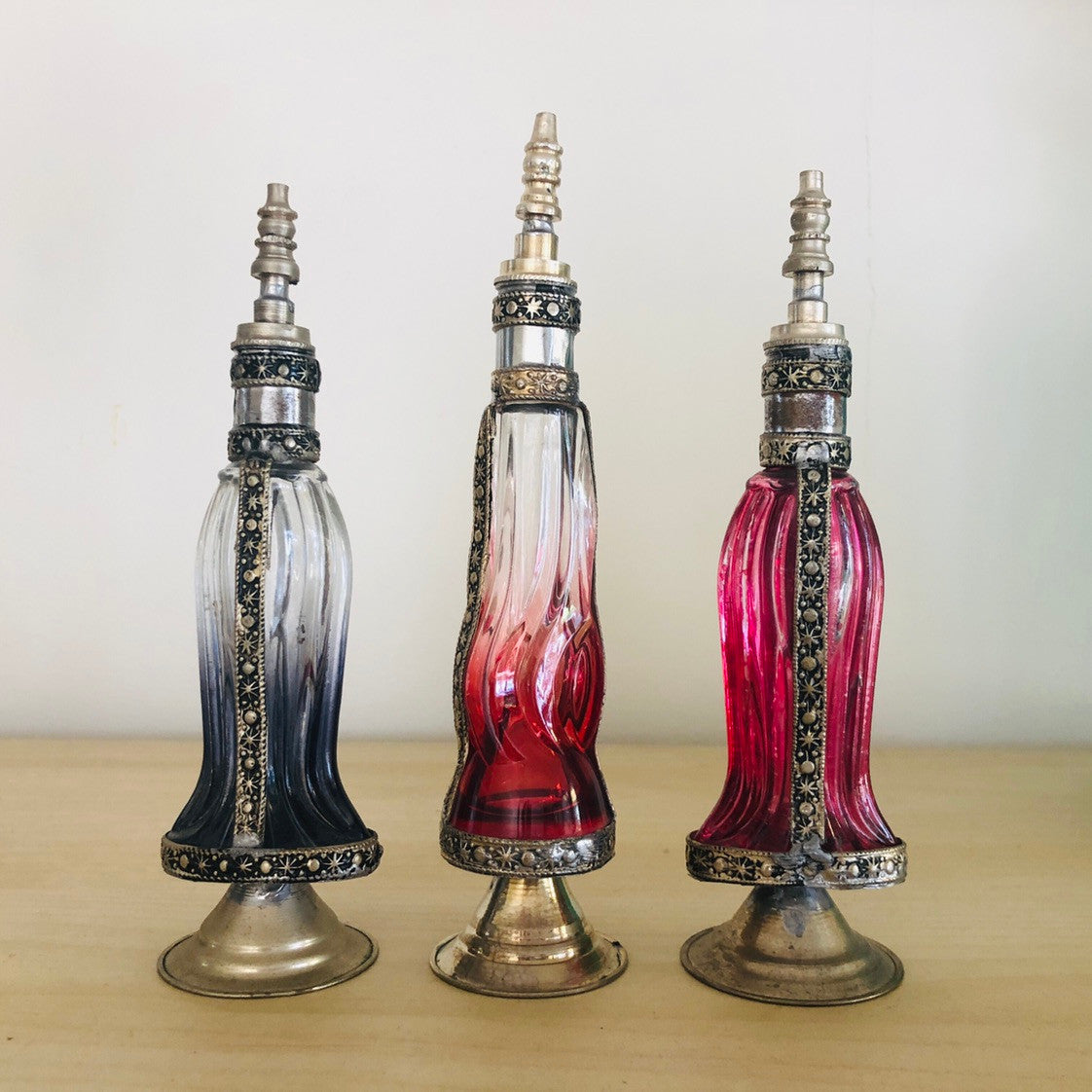Moroccan Perfume Bottle in Blue